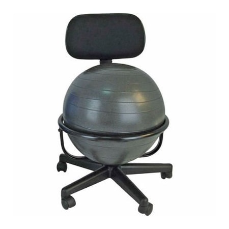 Fabrication Enterprises CanDo Metal Mobile Ball Chair W/out Arms, 18" Dia. Ball 30-1790